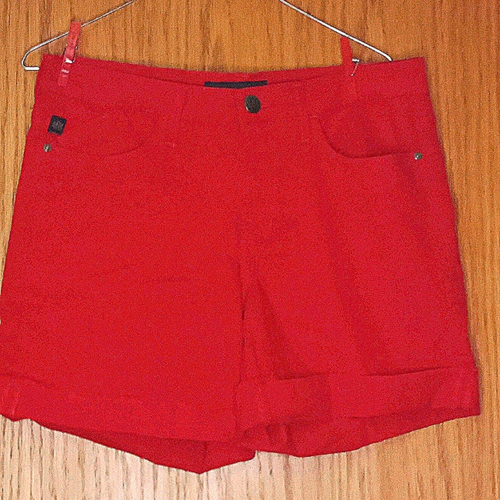 Rock & Republic red cutoff jean shorts